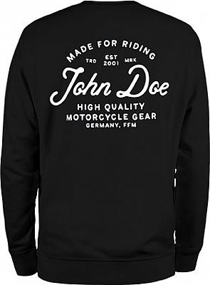 John Doe JD Lettering, Sweatshirt - Schwarz/Weiß - 3XL von John Doe