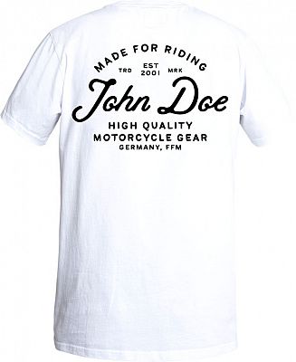 John Doe JD Lettering, T-Shirt - Weiß/Schwarz - 3XL von John Doe