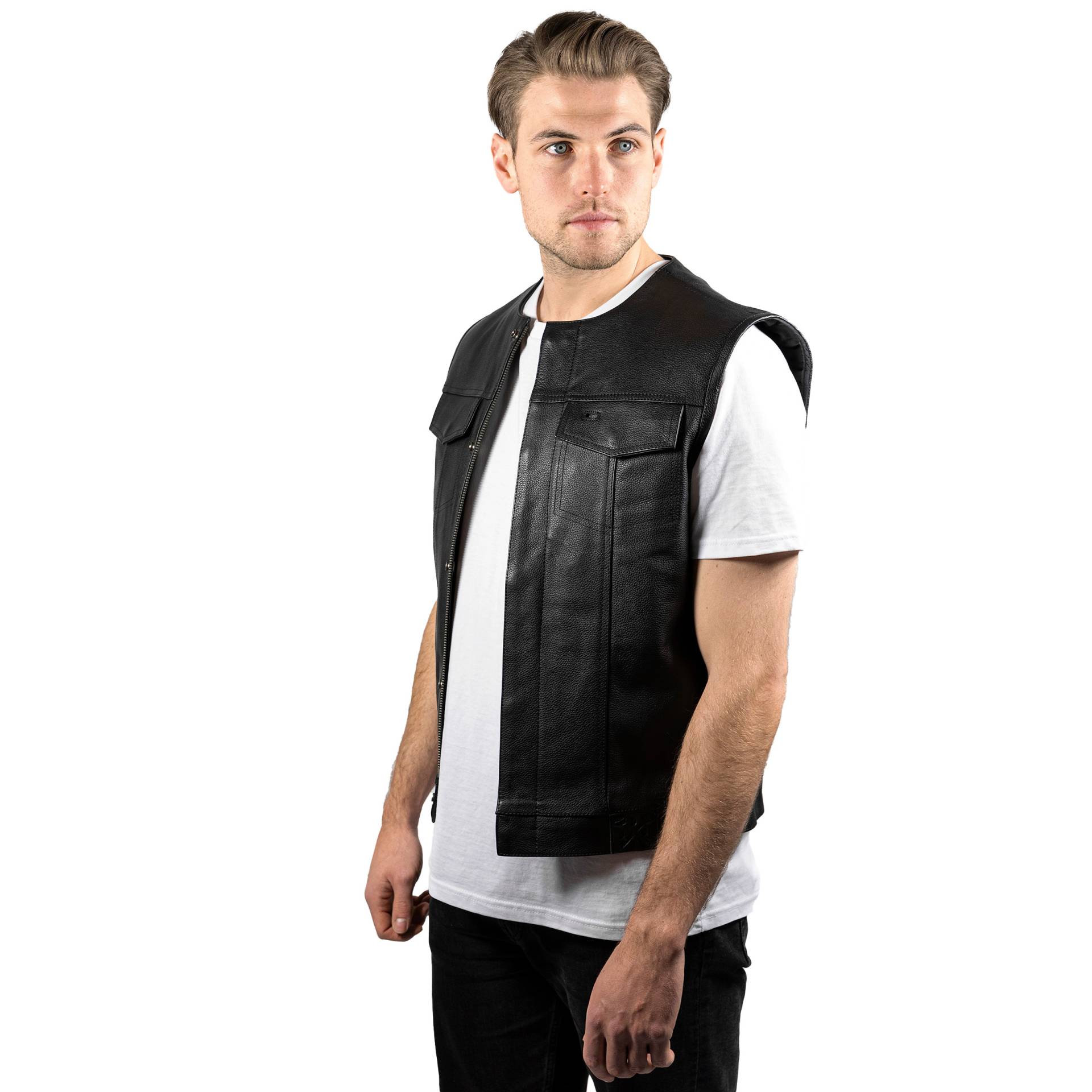 John Doe MC Outlaw Lederweste schwarz XL Herren von John Doe