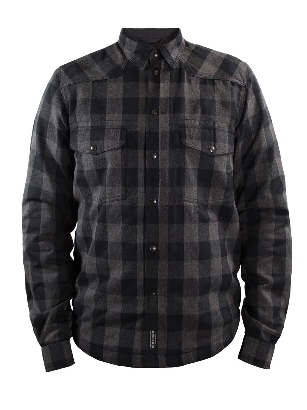 John Doe Motorrad Hemd Motoshirt Lumberjack XTM Grey/Black-XL von John Doe