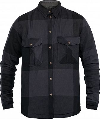 John Doe Motoshirt Big Block, Hemd/Textiljacke - Grau/Schwarz - XL von John Doe