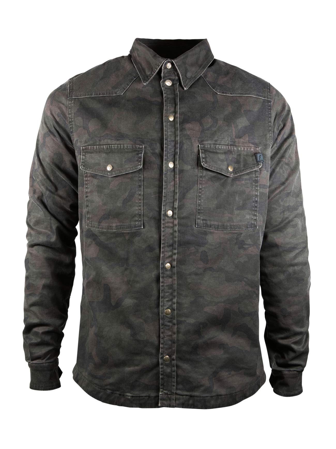 John Doe Motoshirt XTM | Motorradjacke | XTM | Atmungsaktiv | Motorrad Motoshirt | Protektoren sind enthalten (Ellbogen und Schulter), JDL5009-4XL, Camouflage, 4XL von John Doe