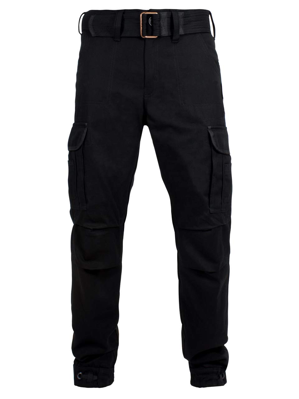 John Doe Regular Cargo XTM Motorradhose Atmungsaktiv mit Protektoren Black 30/34 von John Doe