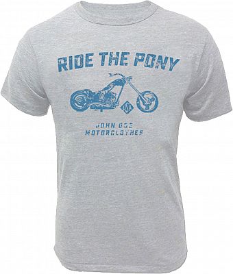 John Doe Ride The Pony, T-Shirt - Hellgrau/Hellblau - 3XL von John Doe