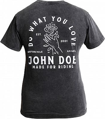 John Doe Rose, T-Shirt Damen - Schwarz/Weiß - L von John Doe