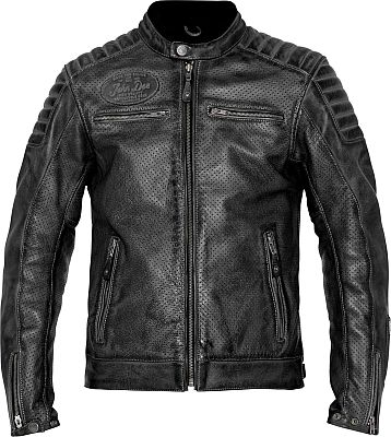 John Doe Storm, Lederjacke perforiert - Schwarz - 3XL von John Doe