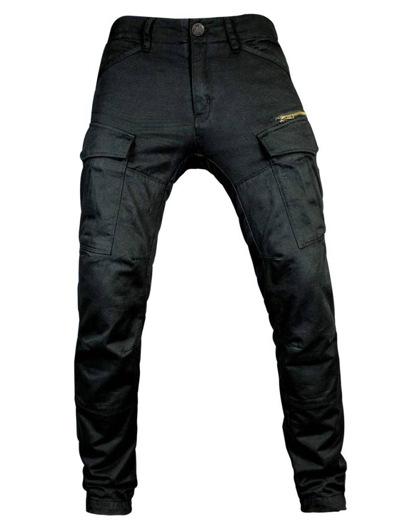 John Doe Stroker Cargo XTM Motorradhose Atmungsaktiv mit Protektoren Black 31/32 von John Doe