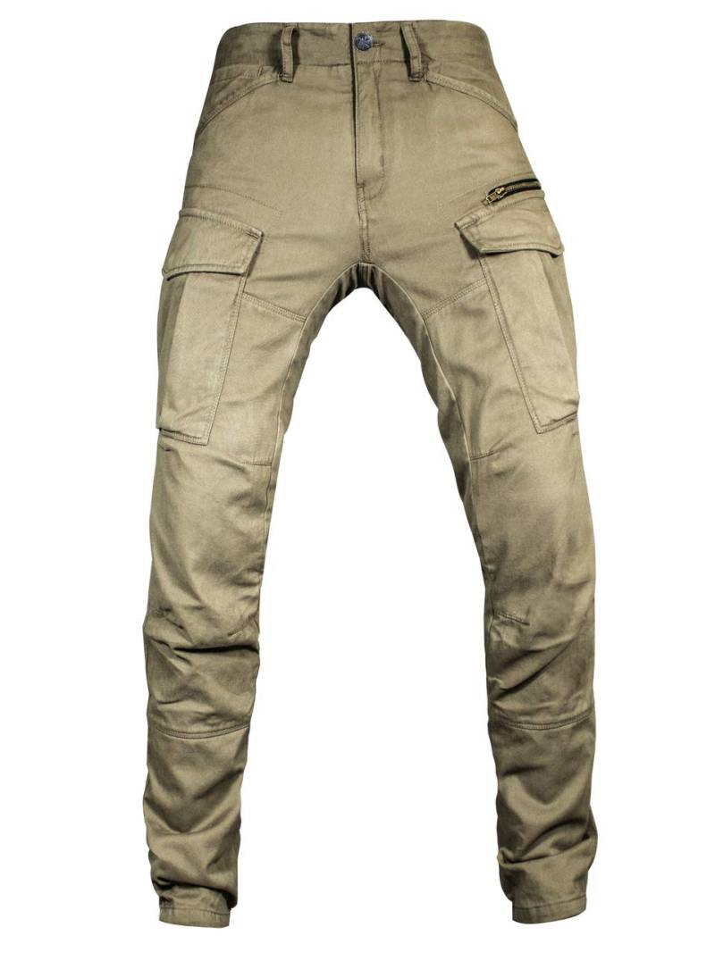 John Doe Stroker Cargo XTM Motorradhose Atmungsaktiv mit Protektoren Camel 27/32 von John Doe