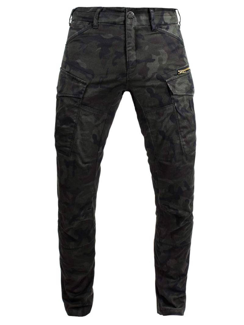 John Doe Stroker Cargo XTM Motorradhose Herren mit Protektoren Camouflage 30/32 von John Doe