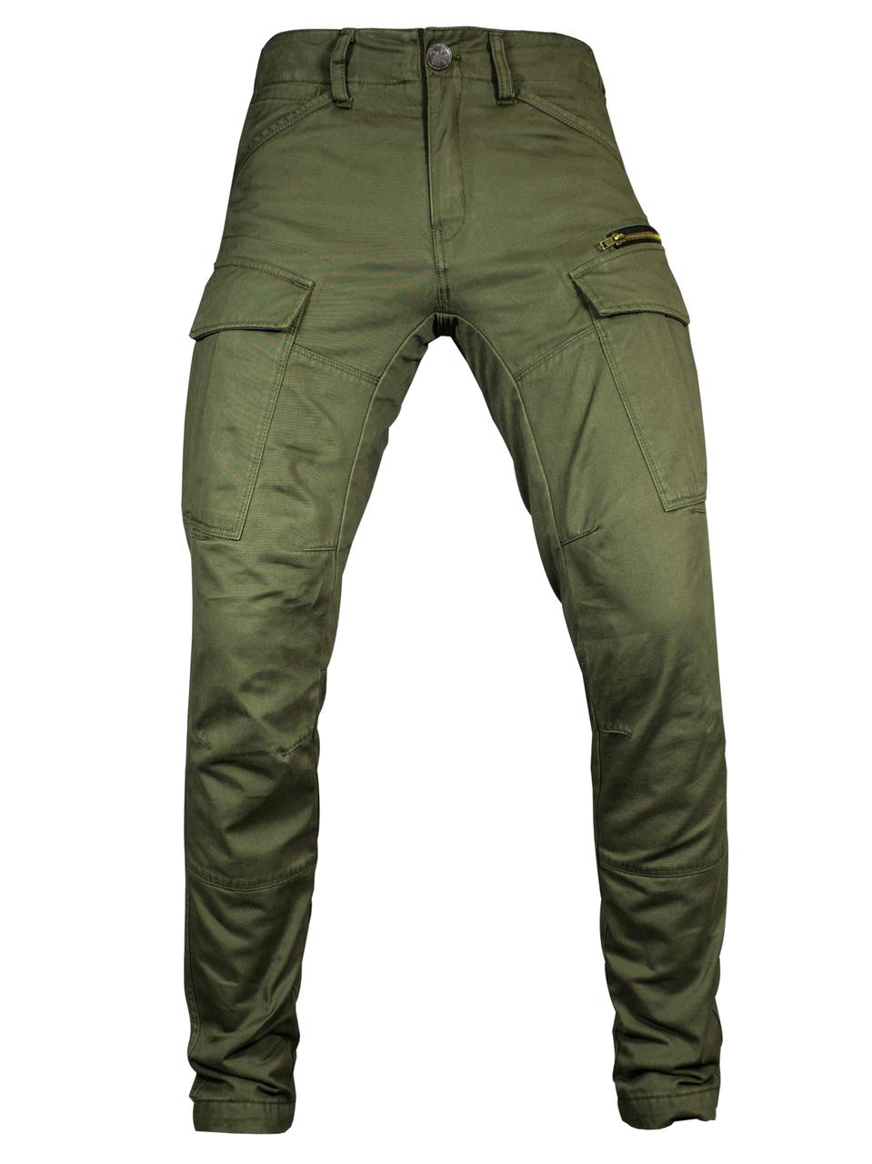 John Doe Stroker Cargo XTM Motorradhose Atmungsaktiv mit Protektoren Olive 30/30 von John Doe