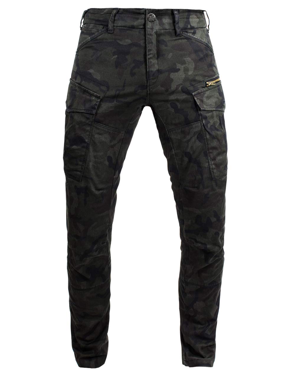 John Doe Stroker Cargo XTM Motorradhose Herren mit Protektoren Camouflage 27/32 von John Doe