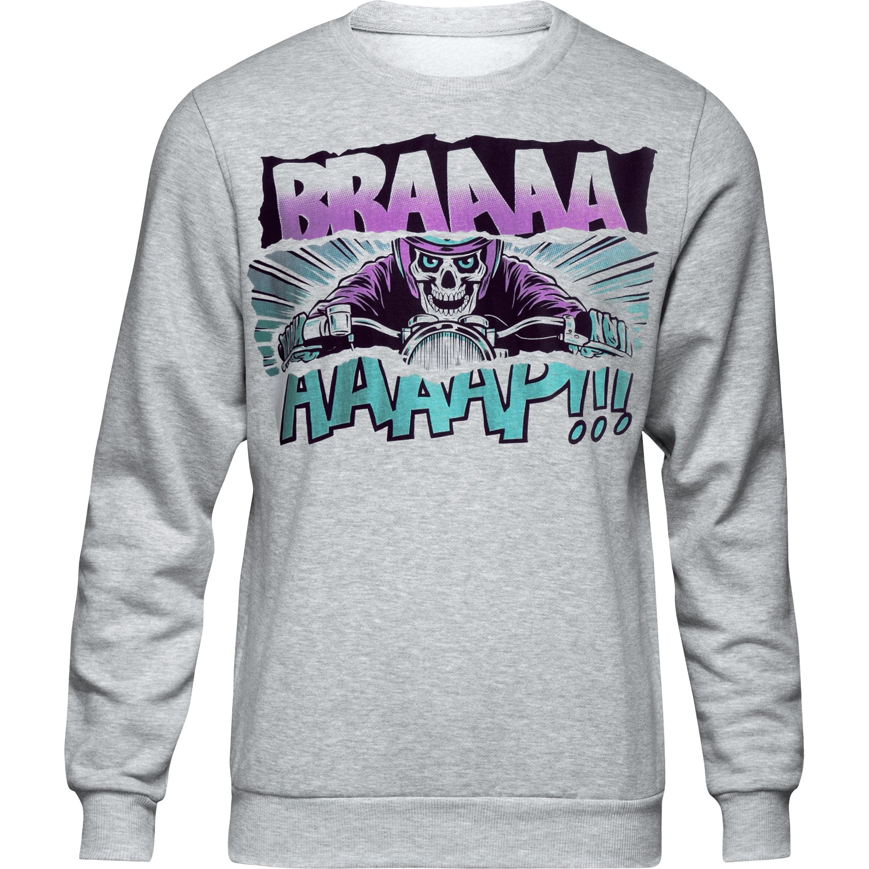 John Doe Sweater Braaap grau S von John Doe