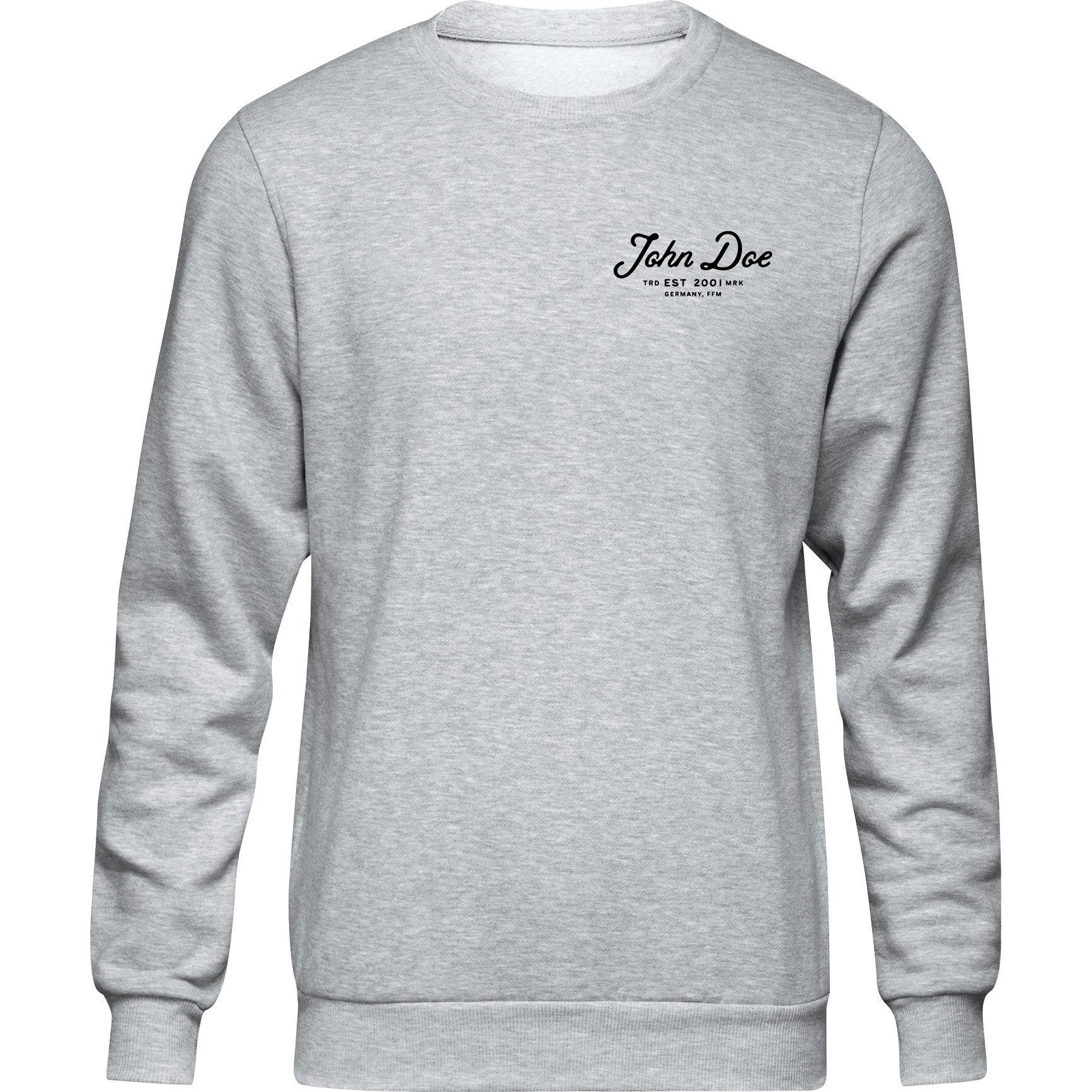 John Doe Sweater JD Lettering grau XL von John Doe