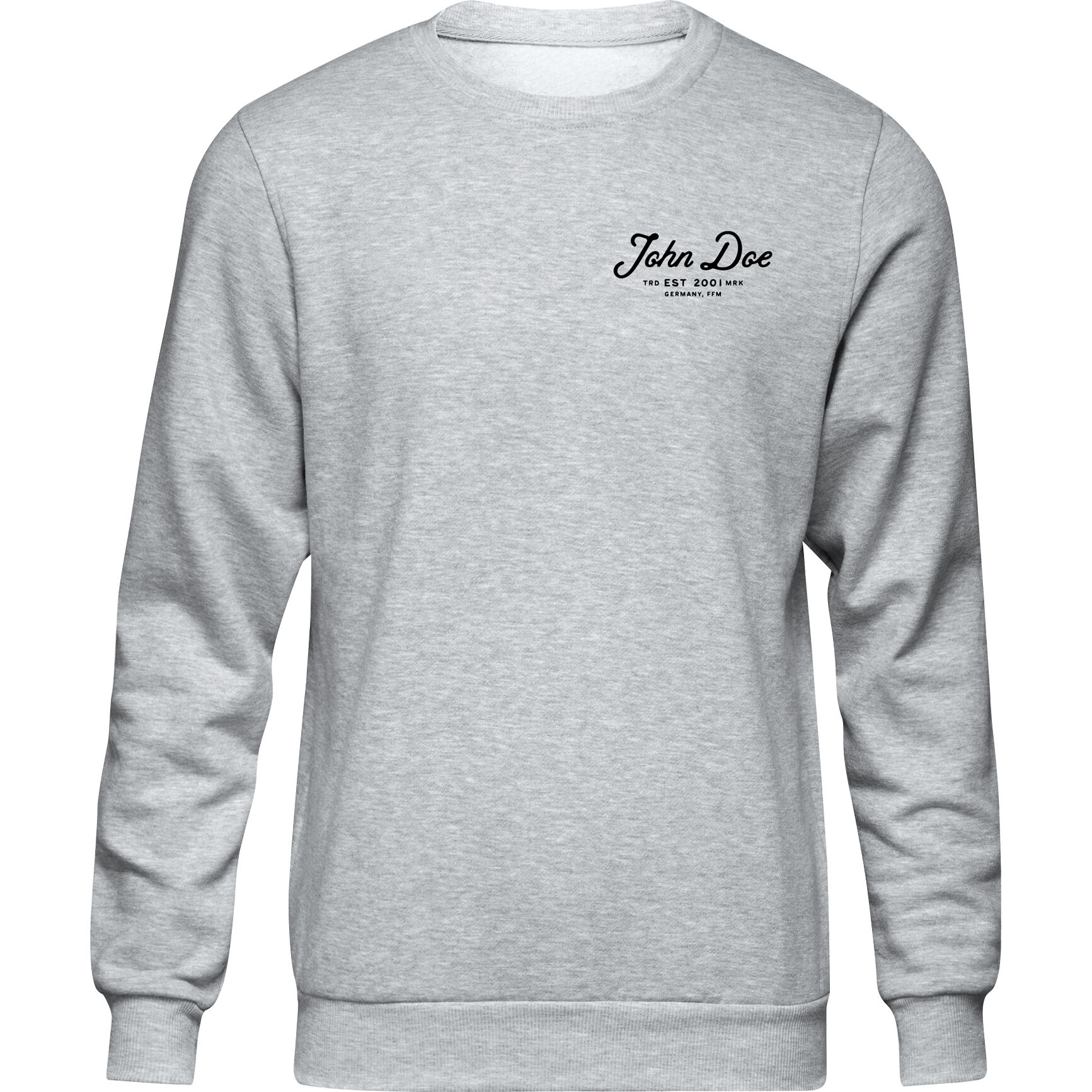 John Doe Sweater JD Lettering grau XXL von John Doe