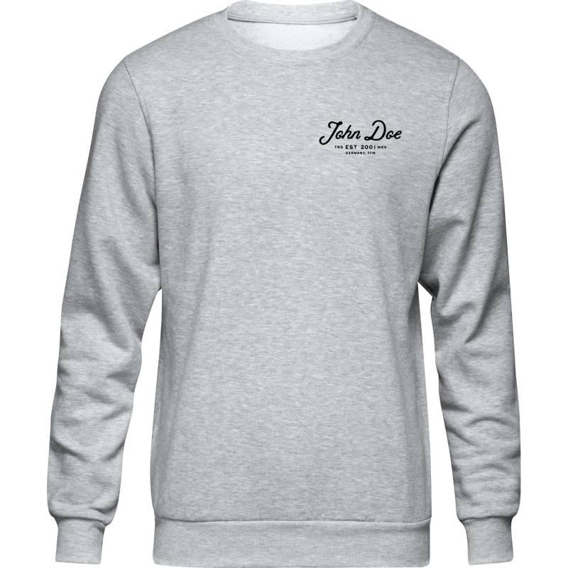 John Doe Sweater JD Lettering grau XXL von John Doe