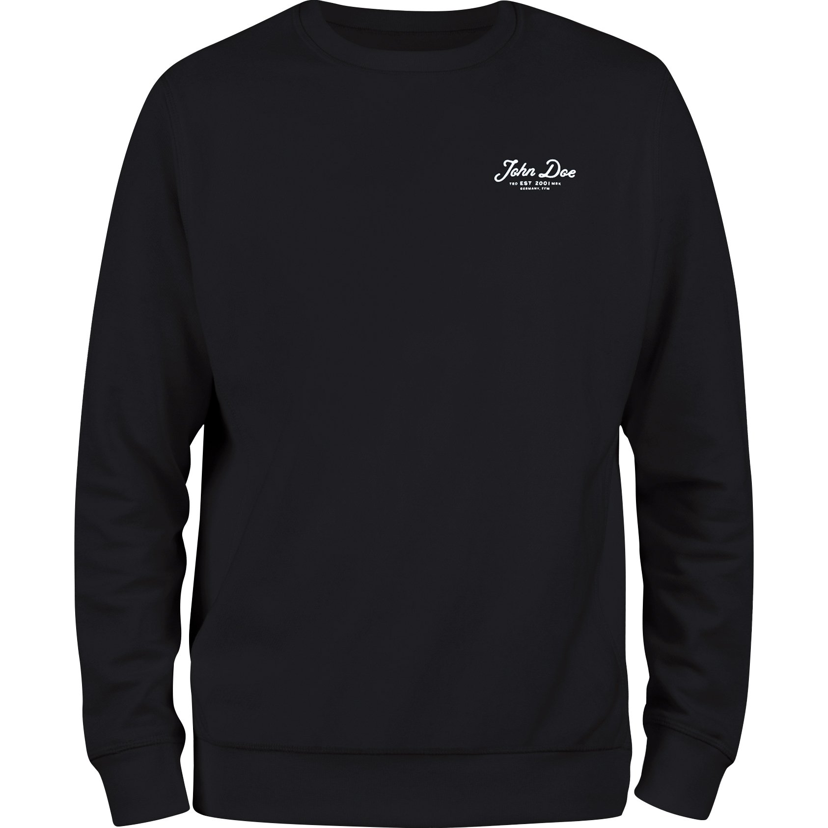 John Doe Sweater Lettering schwarz 3XL von John Doe