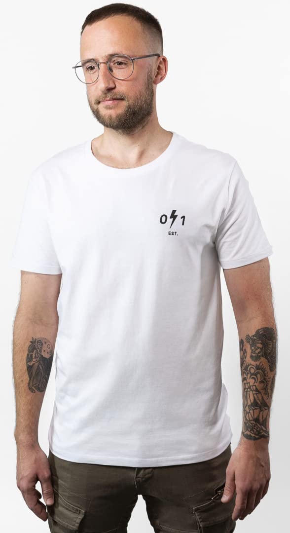 John Doe T-Shirt, Black/White,L von John Doe