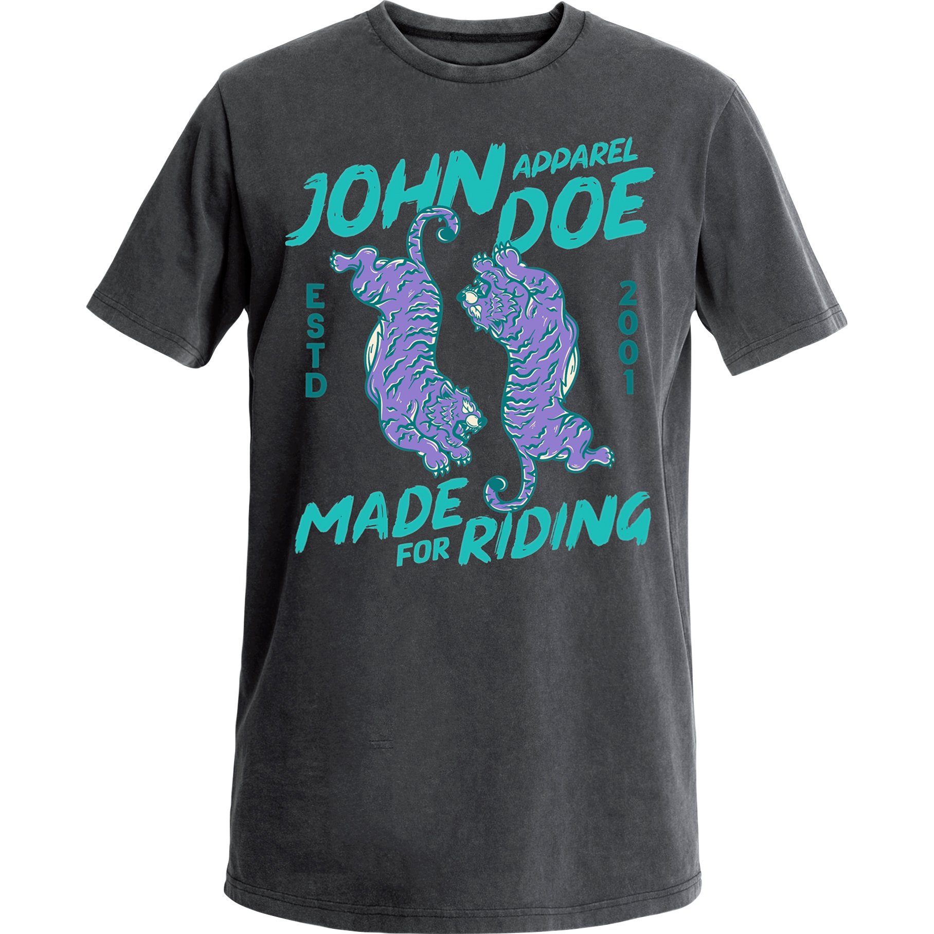 John Doe T-Shirt Tiger I Fade Out schwarz M von John Doe