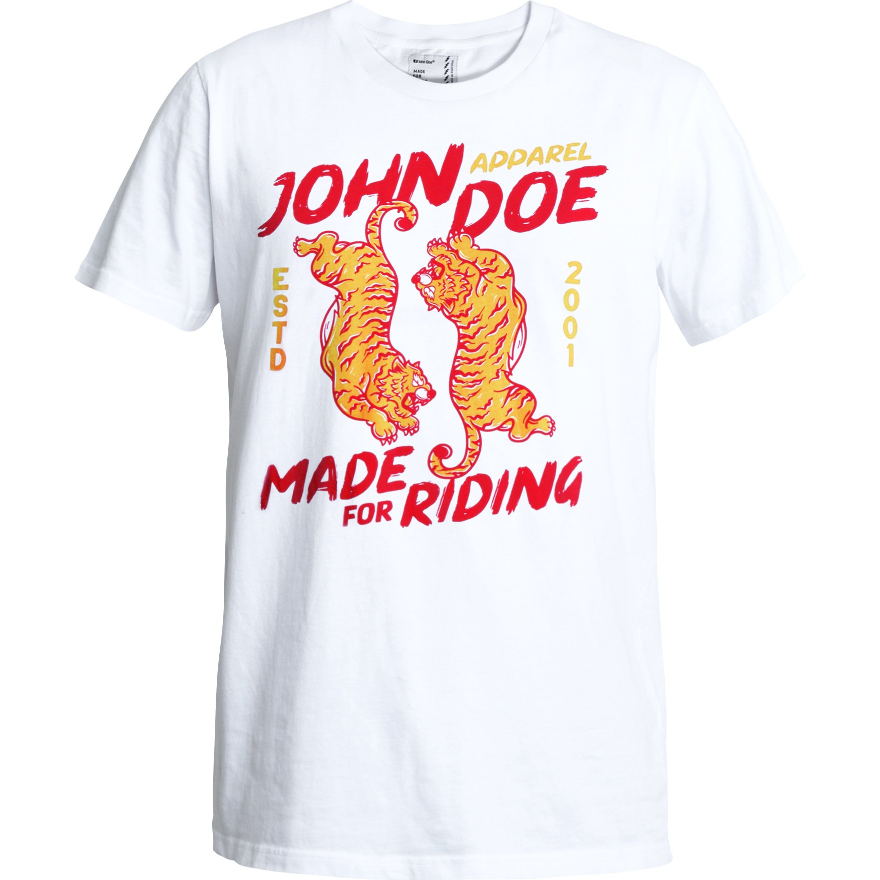 John Doe T-Shirt Tiger I weiß M von John Doe