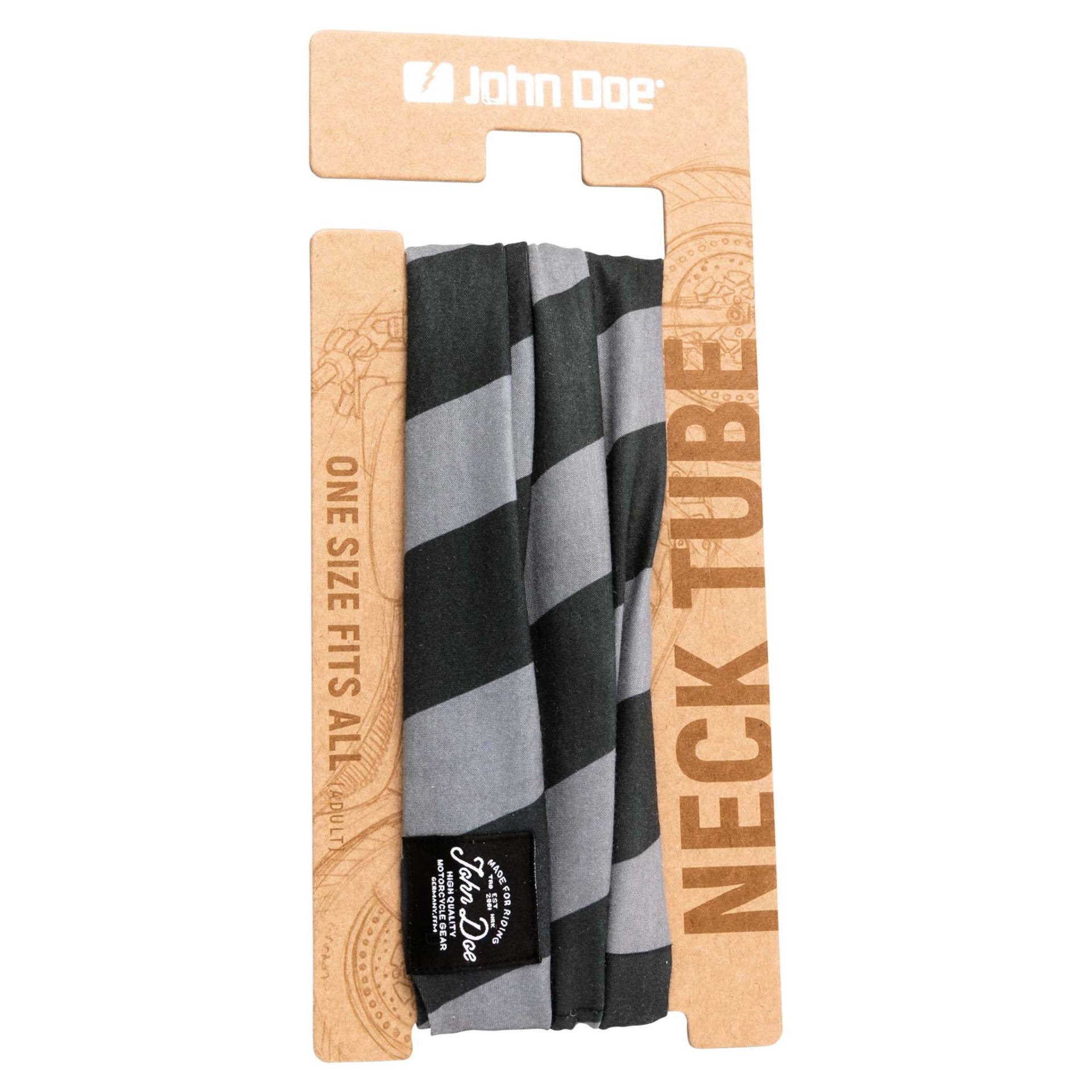 John Doe Tube Stripes 2 Halstuch grau/schwarz von John Doe