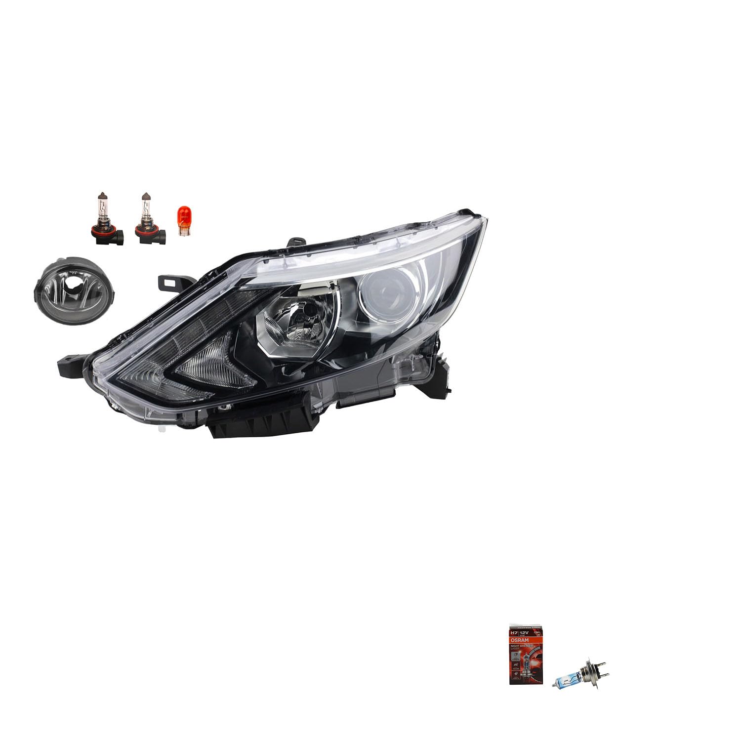 Johns, Scheinwerfer + Night Breaker passend für Nissan Qashqai J11 13-171 L von Johns