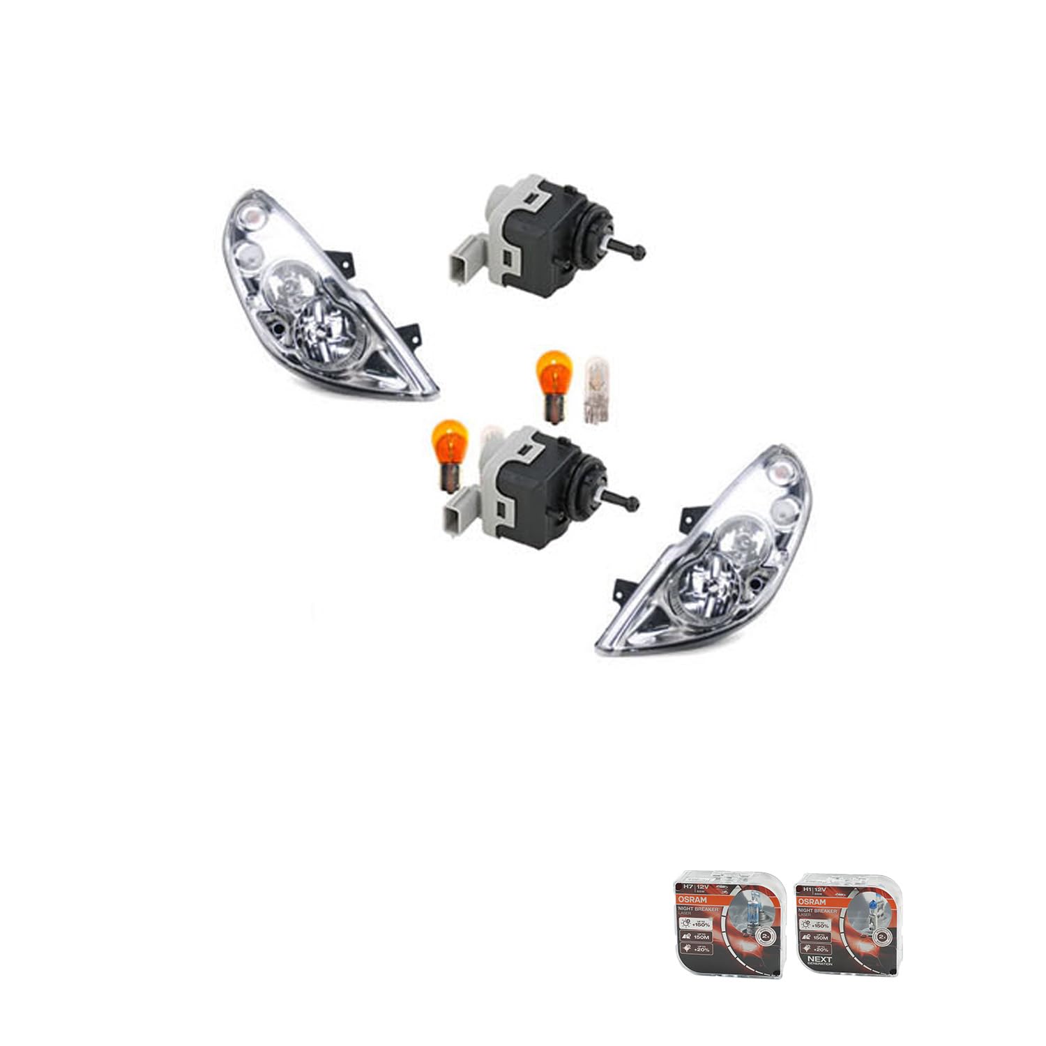 Johns, Scheinwerfer + Osram Nightbreaker Laser passend für Opel Movano B 10- L R von Johns