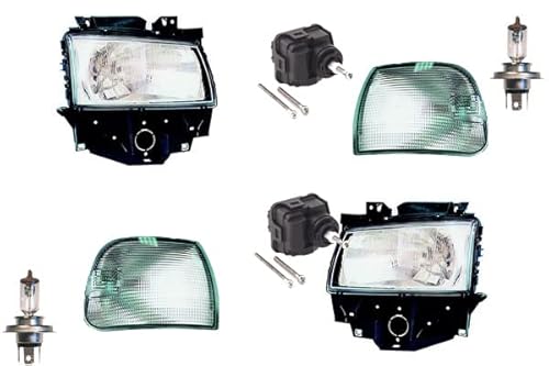 Johns, Scheinwerfer passend für VW Transporter T4 96-03 + H4 Links Rechts + LWR Blinker von Johns