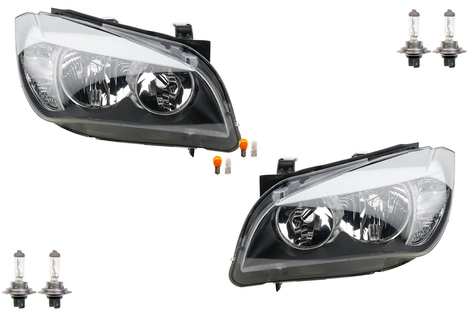 Johns, passend für BMW X1 Scheinwerfer E84 03/09-06/12 + Leuchtmittel Set links, rechts von Johns