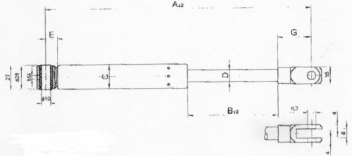 Johns 50 14 95-95 Gasfeder, Koffer-/Laderaum von Johns