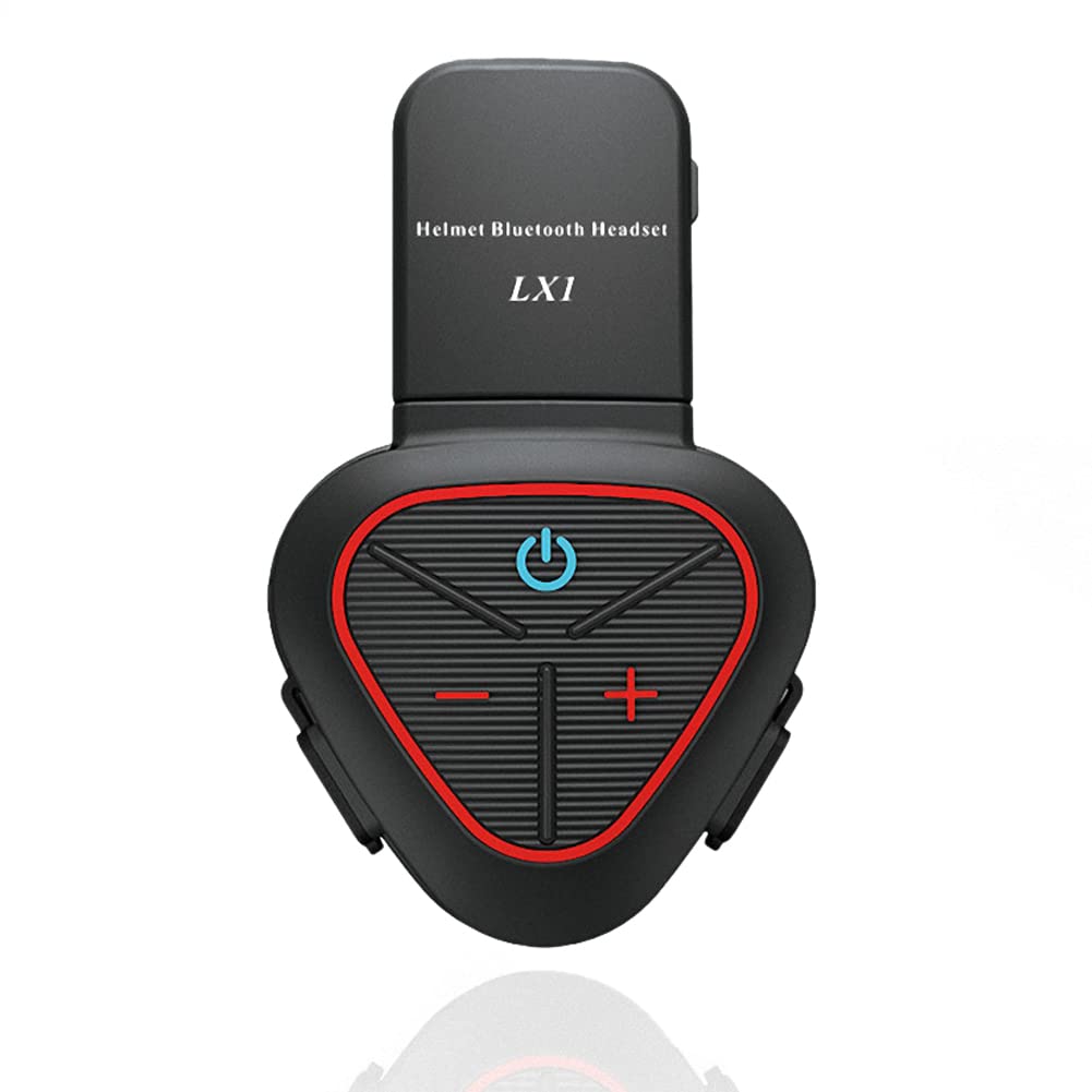 Jolsaawie LX1 Motorrad Sommerhelm Spezielles Bluetooth Headset Tragbares Smart Noise Cancelling Headset zum Mitnehmen Rot von Jolsaawie