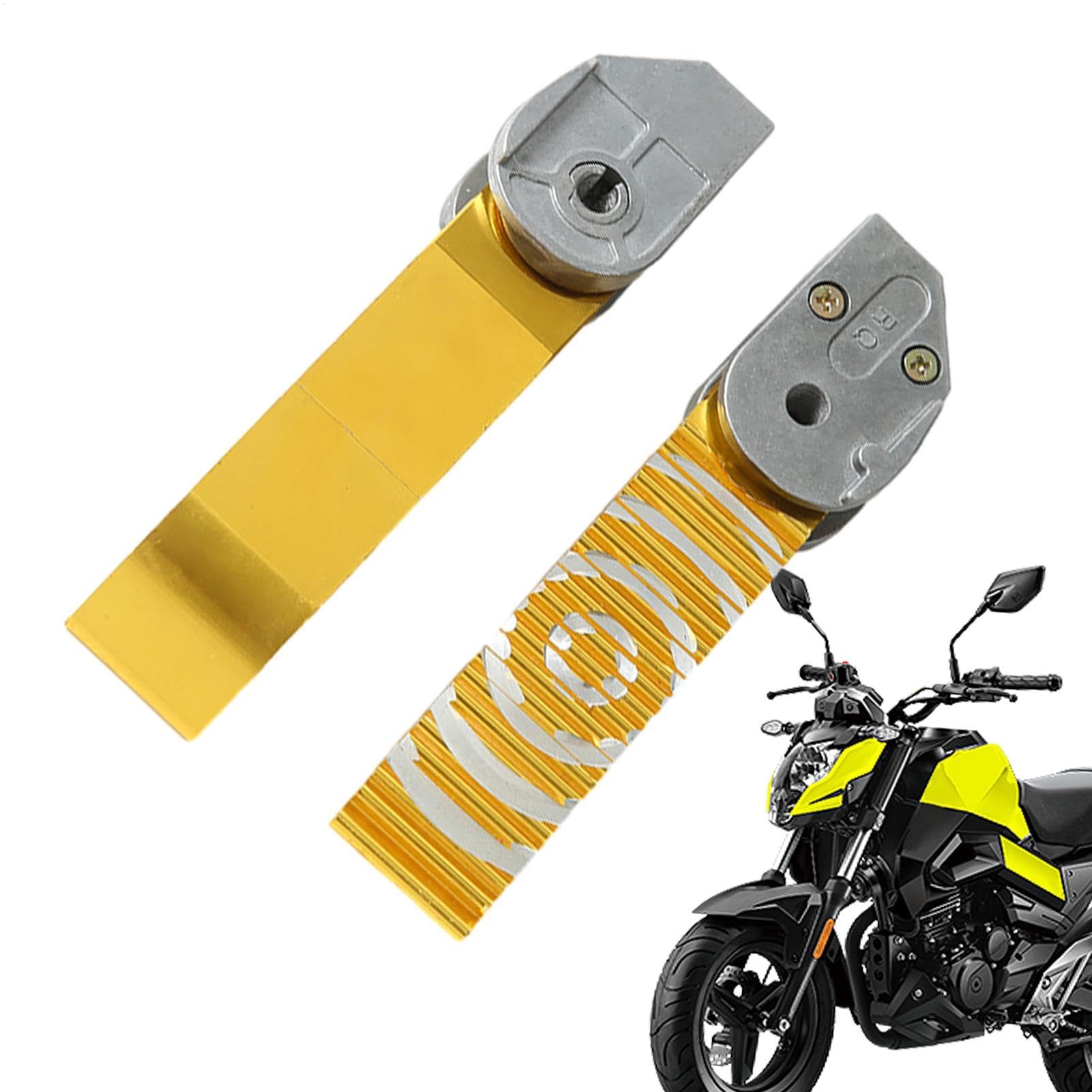 Jomewory Motorrad-Fußrasten-Set, Fußrasten für Motorräder - Anti-Rutsch-Fußstützen-Set aus Metall,Motorrad-Modifikationszubehör, Motorrad-Fußstütze aus Aluminiumlegierung von Jomewory