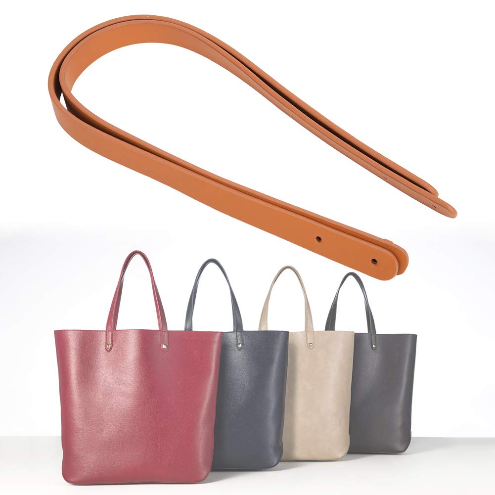 Taschen-Handschlaufe, Lederriemen für Taschen, Tasche, Schultergurt, DIY Handgefertigte Handtaschenteile, 2 Stück, Taschen-Handschlaufe, Spaltleder mit 8 Set Bronze-Nieten von Jonlaki