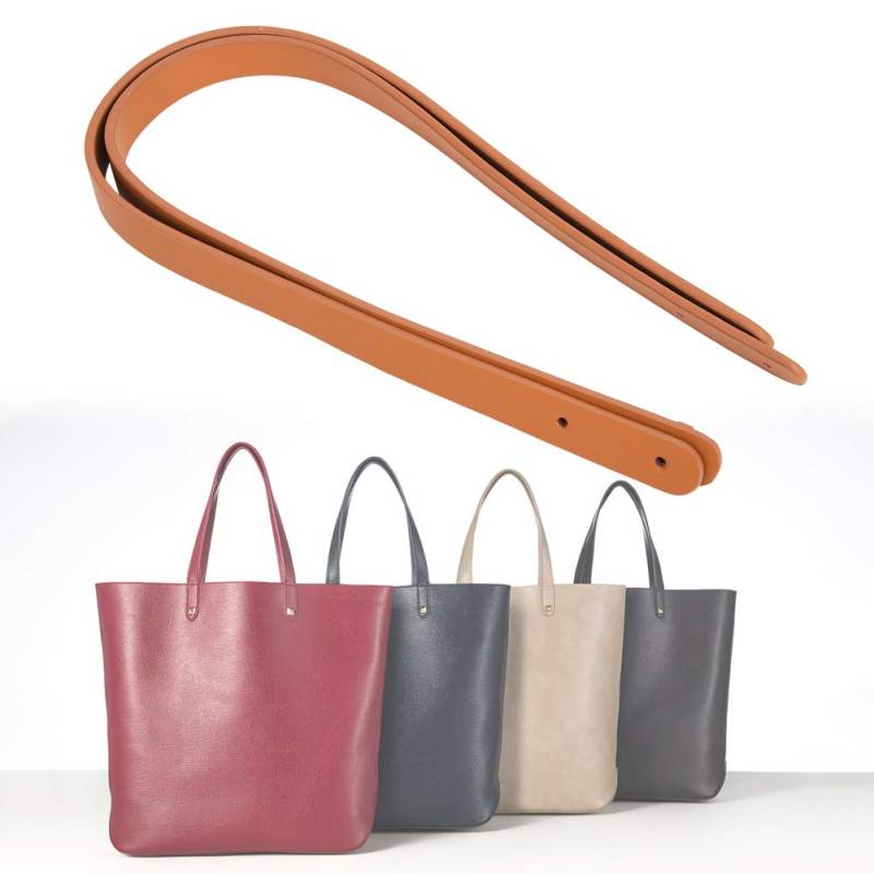 Taschen-Handschlaufe, Lederriemen für Taschen, Tasche, Schultergurt, DIY Handgefertigte Handtaschenteile, 2 Stück, Taschen-Handschlaufe, Spaltleder mit 8 Set Bronze-Nieten von Jonlaki