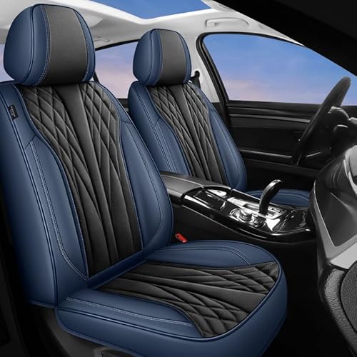 Jooexel Autositzbezüge Universal passend für Audi A3 8P Q5 A6 C6 A4 A5 Sportback B7 Avant 8V C7 A1 B9 Audio Rs4 5 6 7 R8 S5 S6 S7 S8 Q3 Schutz Set Premium Leder Sitzbezüge von Jooexel