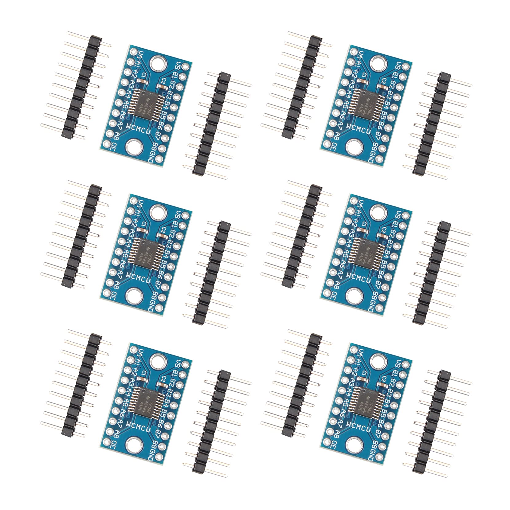 Jopto 6 Stück TXS0108E 8 Kanal Logic Level Converter Bi-Directional High Speed Full Duplex Shifter 3.3V 5V für Arduino Raspberry Pi von Jopto