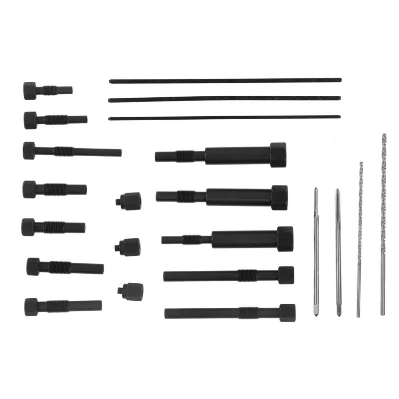 Jopwkuin Glow Plug Remover -Set, Hohe Genauigkeit Ergonomisches Design Verschiedene Größen Metall Glow Stecker Entfernung Werkzeugkit mit Speicherbox für M10 M8 von Jopwkuin