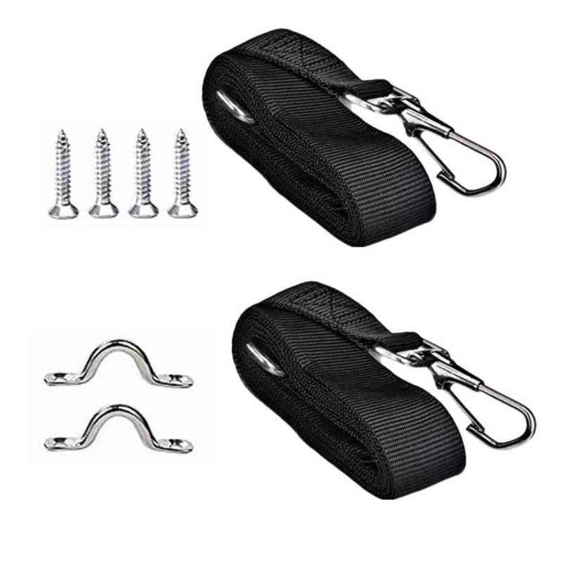 Verstellbare Bimini -Top -Gurte Bootsabdeckungsgurt Marine Markise Gurtburte mit Doppel -End -Snap -Hook Edelstahlboot -Markismarke Hardware 2pcs von Jorzer