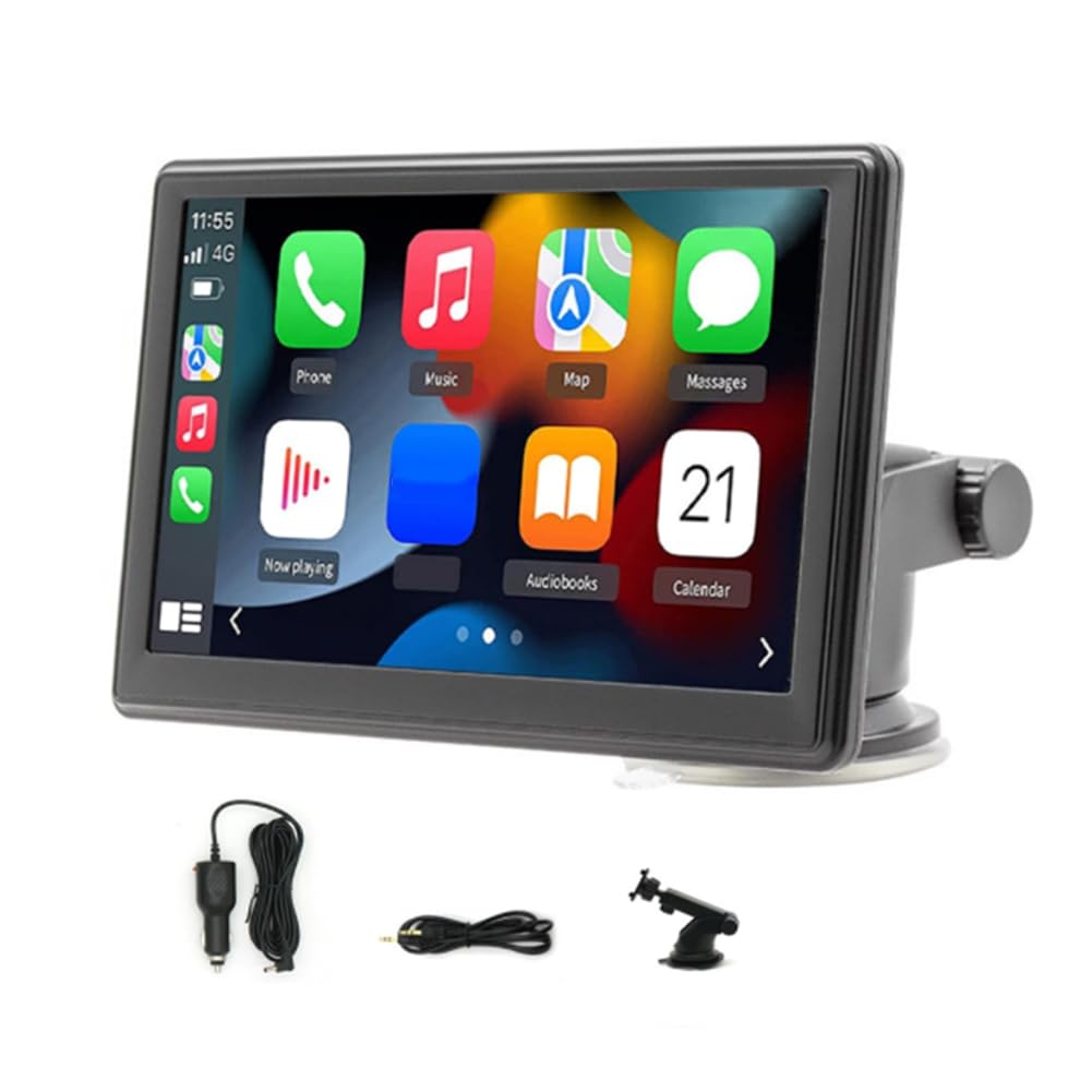 Joselin 7 Kabelloses Carplay Android Auto Player Auto GPS-Navigation Handy-Verbindung Multimedia Bluetooth Auto MP5 von Joselin