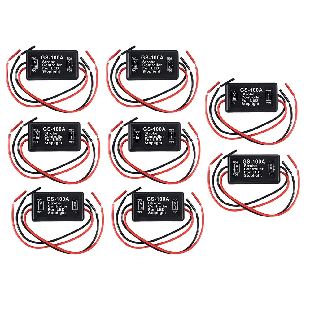 Joselin 8 STÜCKE GS-100A Bremslicht Blinker Modul 2A 24W High Brake Controller Rücklicht Sicherheitsabfrage Controller von Joselin