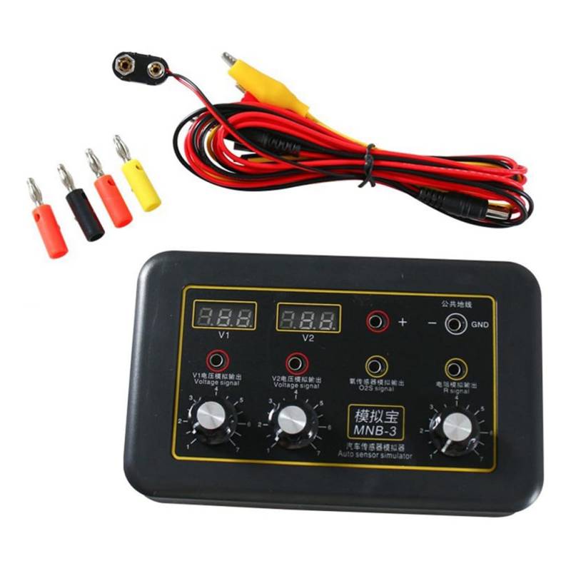 Joskeijky -3 Auto Sensor Simulator Fahrzeug-Automobil-Signalgenerator Voltmeter Auto-Sauerstofföl-Drucksensor-Simulator, Einfach zu Bedienen, Langlebig, Feine Verarbeitung von Joskeijky