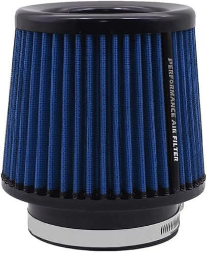 Universal-Luftfilter car Tauschluftfilter für 76 mm 89mm 101mm Kaltluftfilter-Einlass-Induktions-Set Roter Universal-Hochleistungs-Luftfilter, Waschbarer und wiederverwendbarer (blue) von Journdream