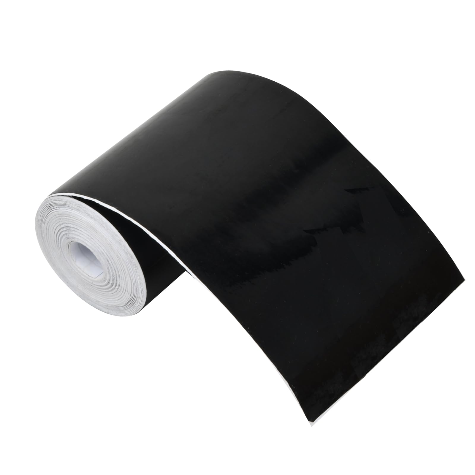 Joyan Autofolie, Glänzend Schwarze Vinylfolie, Selbstklebend Autofolie aus Vinyl, Lackschutzfolie Schutzfolie für Auto/Fahrrad/Motorrad (10cm*7m) von Joyan