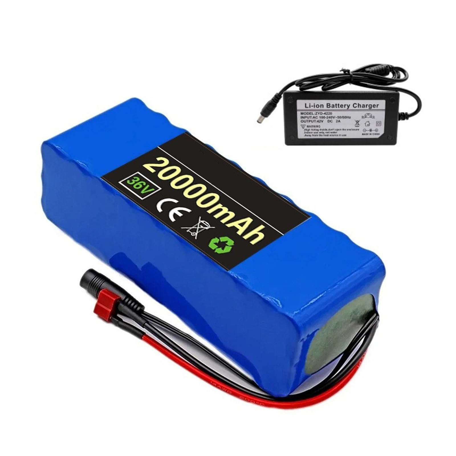 36V 20ah E-Fahrradbatterie Lithiumbatterie 10S3P wiederaufladbare Li-Ionen-Batterie Ebike-Batteriepaket Elektroroller(T+DC) von JoyiD