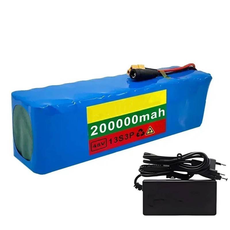 48V 200Ah Ebike Batterie Lithium Li-Ion Faltrad Ersatzakku for Elektrofahrräder Motor mit 54,6V2A Ladegerät(XT60 plug) von JoyiD