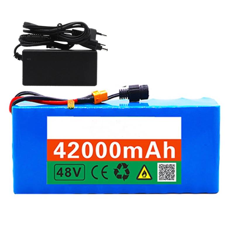 48V 42Ah E-Bike-Akku Lithium-Akku, 13S3P wasserdichter Lithium-Ionen-Elektrofahrrad-Akku for Elektrofahrrad-Roller(T) von JoyiD