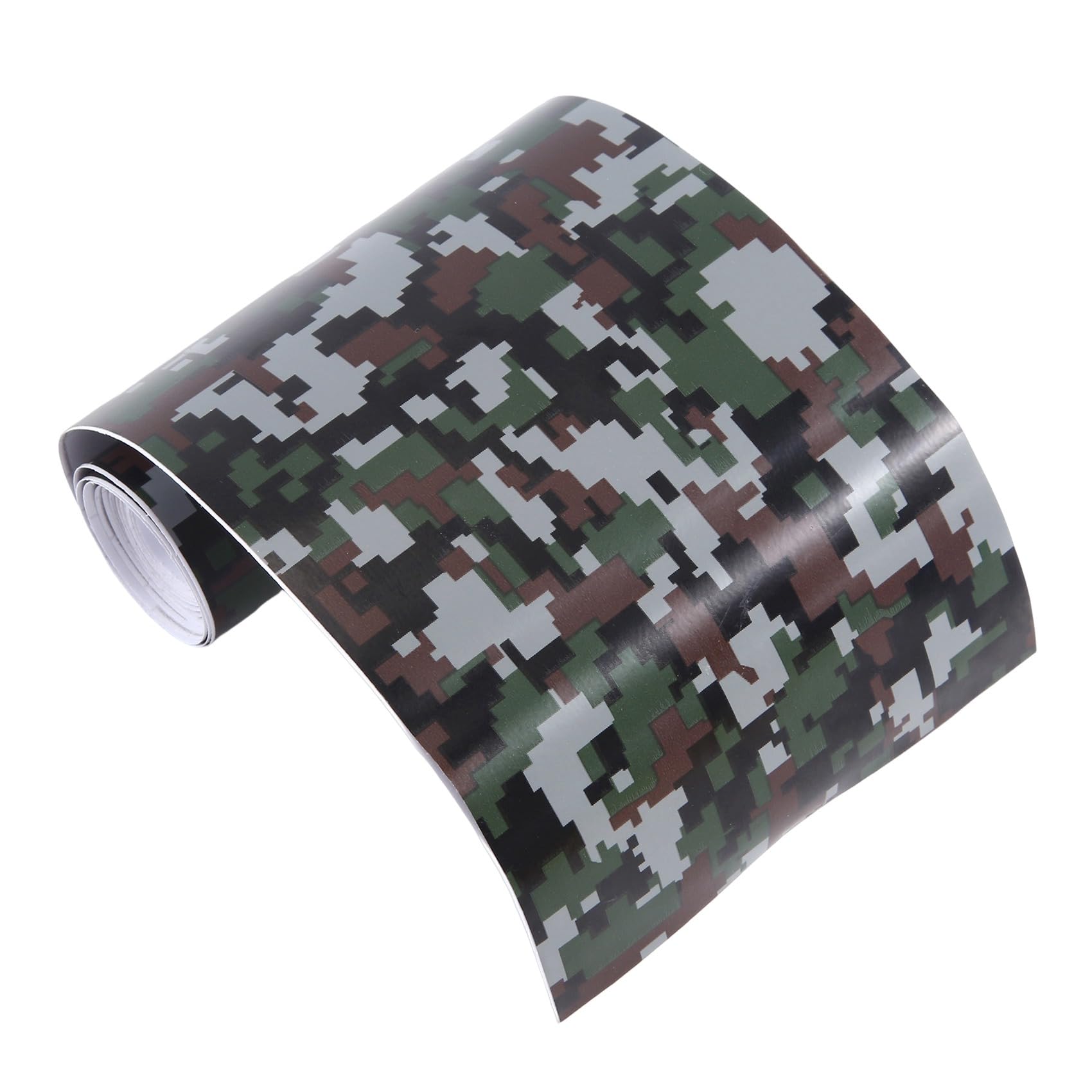 Jrpzcv 1 Rolle Camo Auto Aufkleber Carbon Motorrad PVC Vinyl Armee Aufkleber CAMO Camouflage Aufkleber Schwarz Digital Camouflage 152x10cm von Jrpzcv