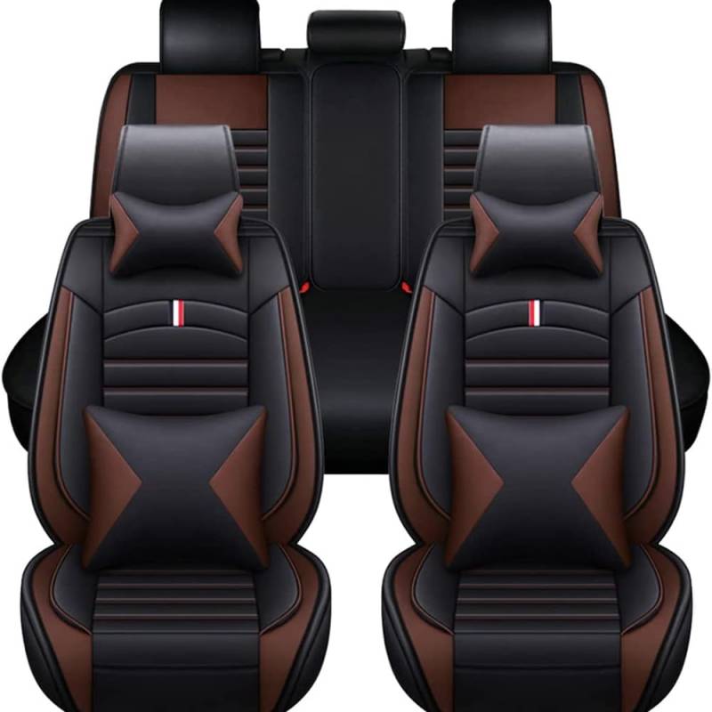 JsjjQf Auto Sitzbezügesets für Nissan X Trail T31 2008-2013,Leder Sitzkissen Vorne Und Hinten Sitzbezüge Sitzschoner Bequem Innenraum Zubehör,Luxury 5 Seats-B von JsjjQf