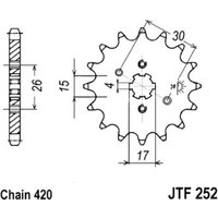 Kettenrad JT JTF252,15 von Jt