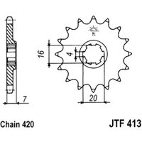 Kettenrad JT JTF413,15 von Jt