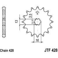 Kettenrad JT JTF428,12 von Jt